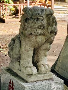 小金井神社・拝殿前狛犬
