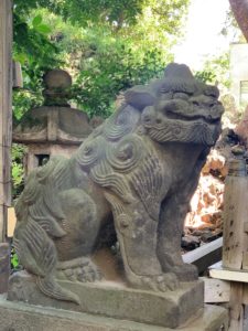 小野照崎神社・吽形狛犬