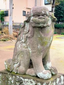 竹間神社・吽形狛犬
