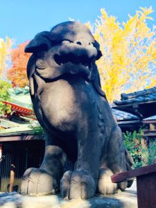 河原町稲荷神社・阿形狛犬