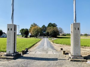南田島氷川神社の参道