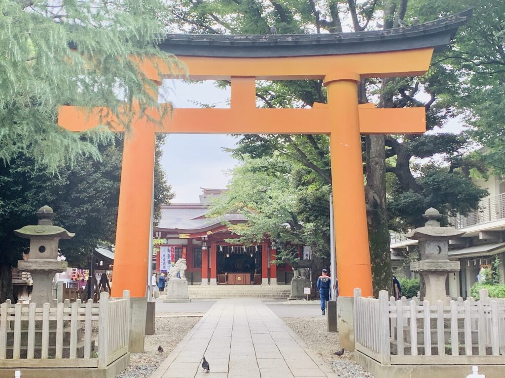 旗岡八幡神社の鳥居