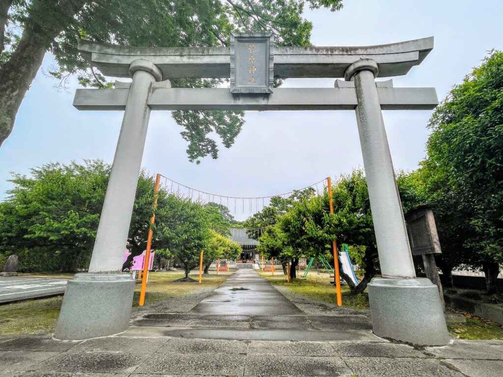 上里菅原神社の鳥居
