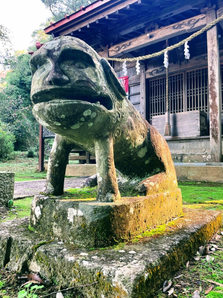 天城神社、阿形狛犬