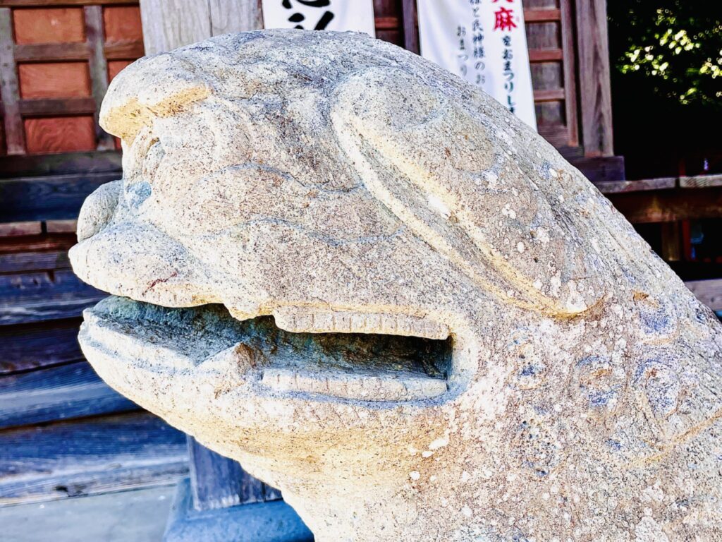 横瀬八幡神社・阿形横顔