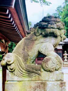 熊野神社・吽形狛犬