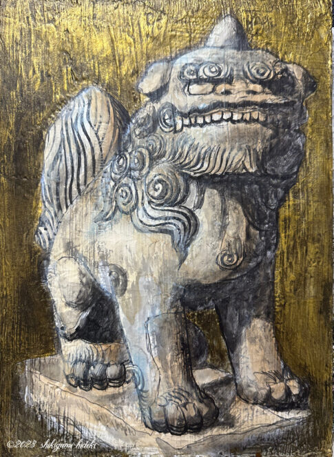 江ヶ崎八幡宮の狛犬