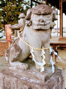 天神社の吽形狛犬