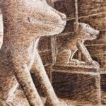 桜川御嶽神社のお犬さま